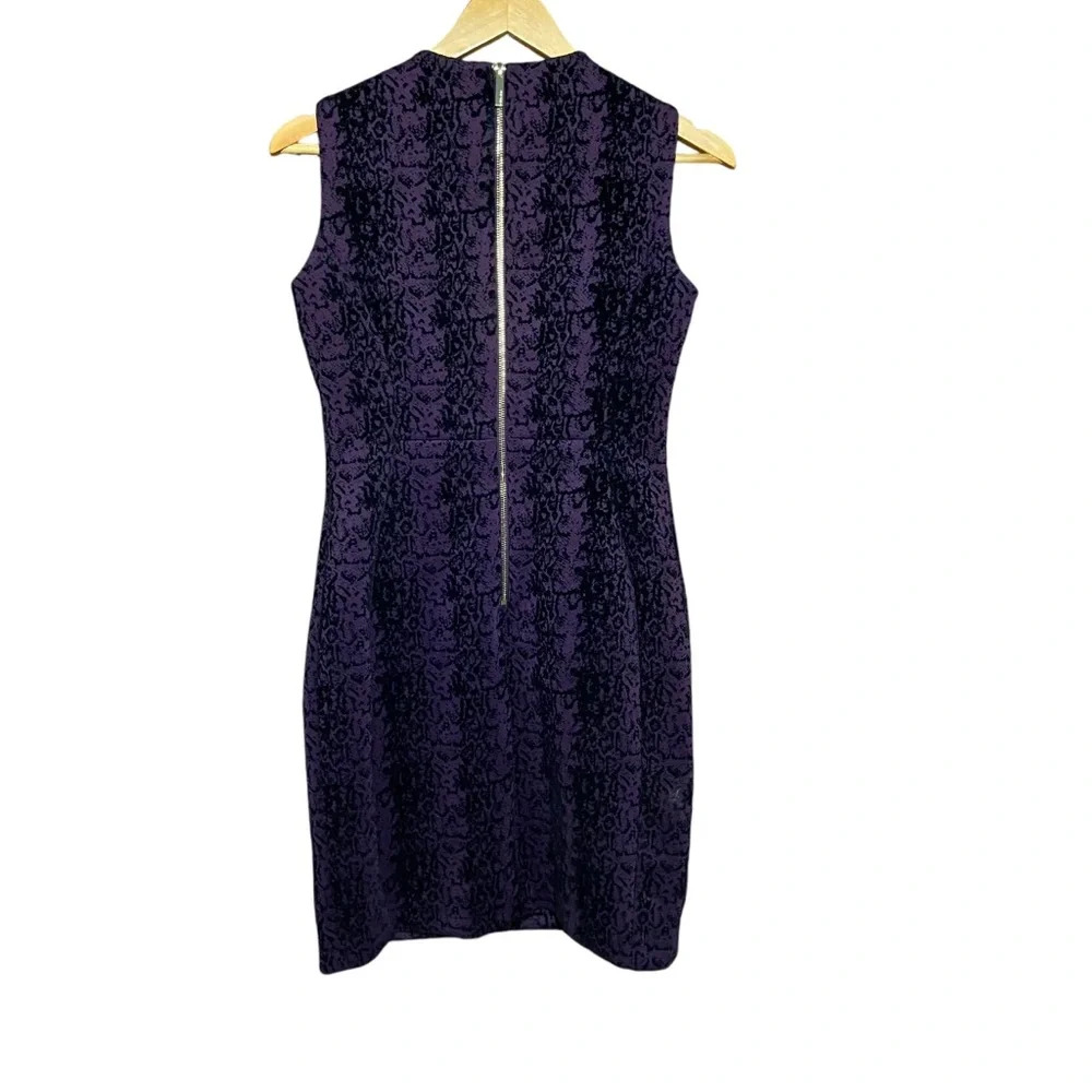 Calvin Klein Flocked Scuba Python Print Sheath Dr… - image 11